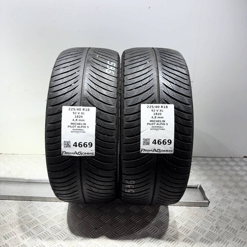 Gomme Usate 225 40 R18 92V XL Michelin Pilot Alpin 5 Invernali | Gomme Usate | PrimaGomme.it Gomme usate MICHELIN Pilot Alpin 5 225/40 R18 92V