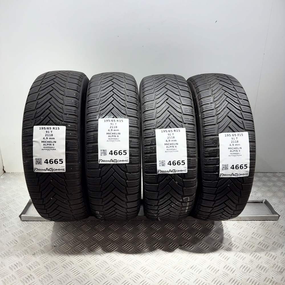 Gomme Usate 195 65 R15 91T Michelin Alpin 6 Invernali | Gomme Usate | PrimaGomme.it Gomme usate MICHELIN Alpin 6 195/65 R15 91T