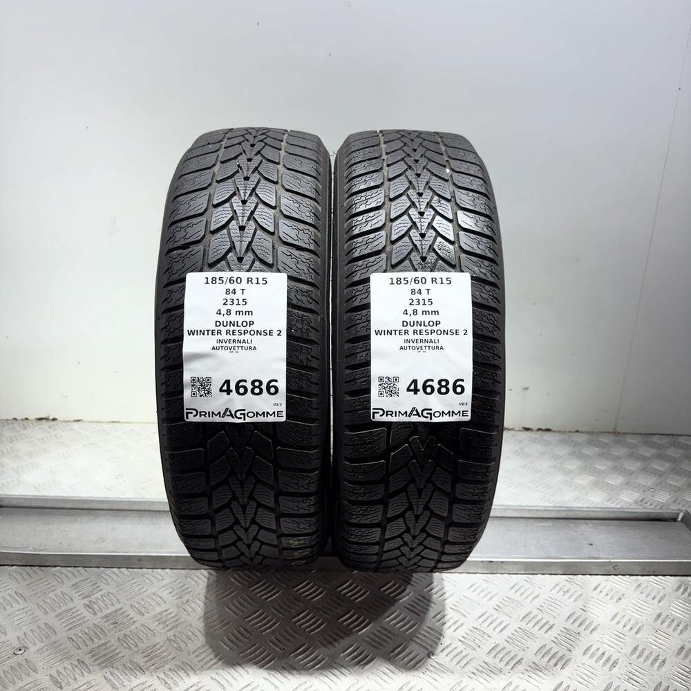 Gomme Usate 185 60 R15 84T Dunlop Winter Response 2 Invernali | Gomme Usate | PrimaGomme.it Gomme usate DUNLOP Winter Response 2 185/60 R15 84T
