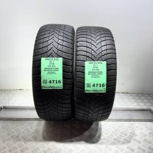 Gomme Usate 205 55 R16 91T Bridgestone Blizzak LM001 Invernali