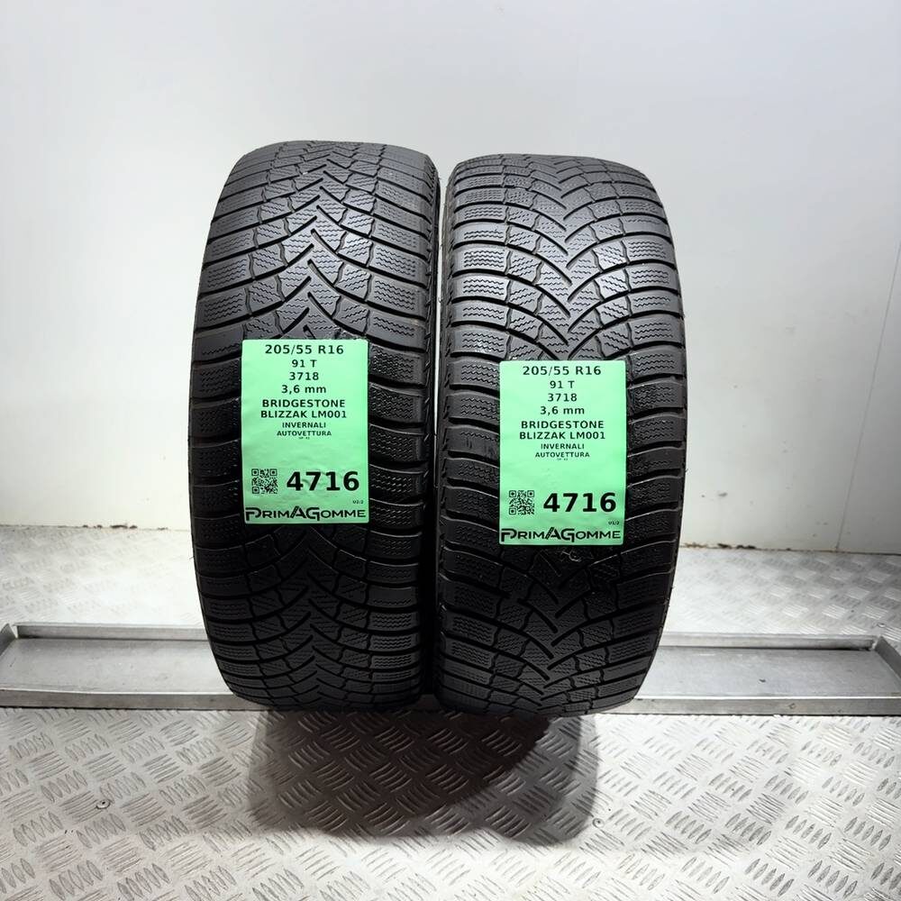 Gomme Usate 205 55 R16 91T Bridgestone Blizzak LM001 Invernali | Gomme Usate | PrimaGomme.it Gomme usate BRIDGESTONE Blizzak LM001 205/55 R16 91T