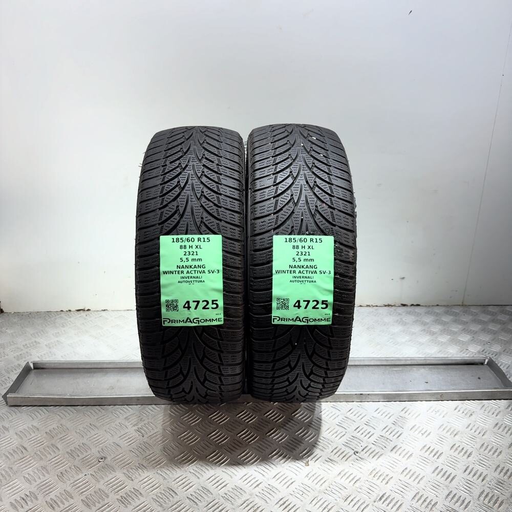 Gomme Usate 185 60 R15 88H XL Nankang Winter Activa SV-3 79% Invernali | Gomme Usate | PrimaGomme.it Gomme usate NANKANG Winter Activa SV-3 185/60 R15 88H