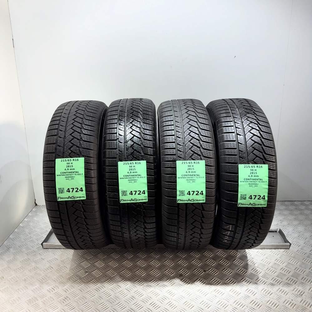 Gomme Usate 215 65 R16 98H Continental Wintercontact TS 850 P Invernali | Gomme Usate | PrimaGomme.it Gomme usate CONTINENTAL Wintercontact TS 850 P 215/65 R16 98H