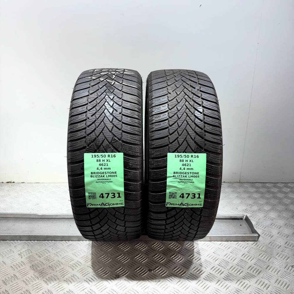 Gomme Usate 195 50 R16 88H XL Bridgestone Blizzak LM005 Invernali | Gomme Usate | PrimaGomme.it Gomme usate BRIDGESTONE Blizzak LM005 195/50 R16 88H