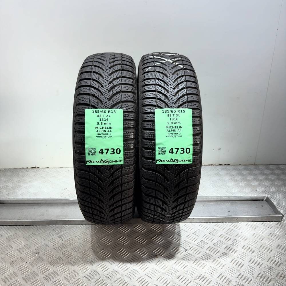 Gomme Usate 185 60 R15 88T XL Michelin Alpin A4 83% Invernali | Gomme Usate | PrimaGomme.it Gomme usate MICHELIN Alpin A4 185/60 R15 88T