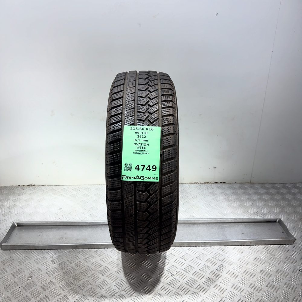 Gomma Usata 215 60 R16 99H XL Ovation W586 93% Invernale | Gomme Usate | PrimaGomme.it Gomma usata OVATION W586 215/60 R16 99H