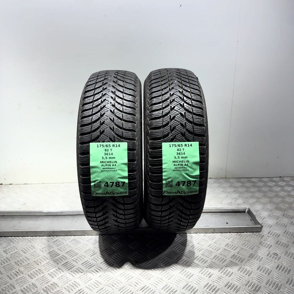 Gomme Usate 175 65 R14 82T Michelin Alpin A4 79% Invernali
