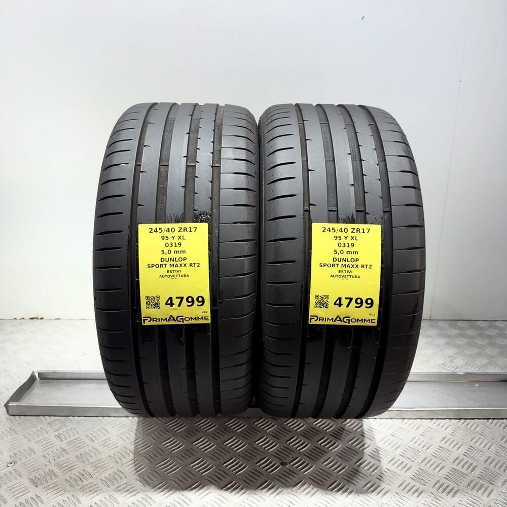 Gomme Usate 245 40 ZR17 95Y XL Dunlop Sport Maxx RT2 71% Estive | Gomme Usate | PrimaGomme.it Gomme usate DUNLOP SPORT MAXX RT2 245/40 ZR17 95Y: fino a 300 km/h