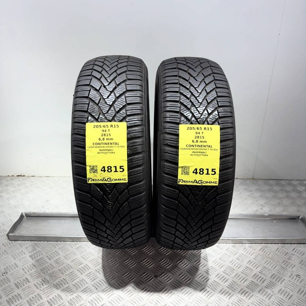 Gomme Usate 205 65 R15 94T Continental Contiwintercontact TS 850 97% Invernali | Gomme Usate | PrimaGomme.it Gomme usate CONTINENTAL Contiwintercontact TS 850 205/65 R15 94T