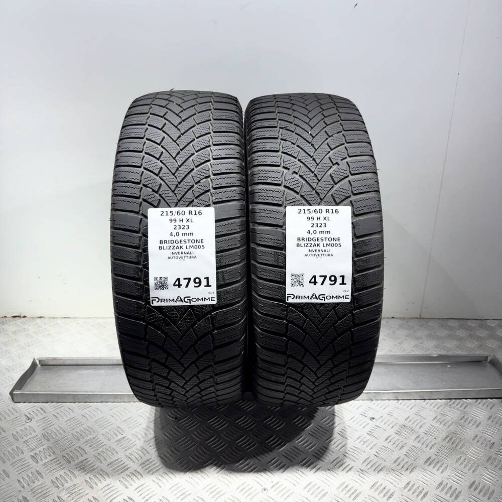 Gomme Usate 215 60 R16 99H XL Bridgestone Blizzak LM005 Invernali | Gomme Usate | PrimaGomme.it Gomme usate BRIDGESTONE Blizzak LM005 215/60 R16 99H