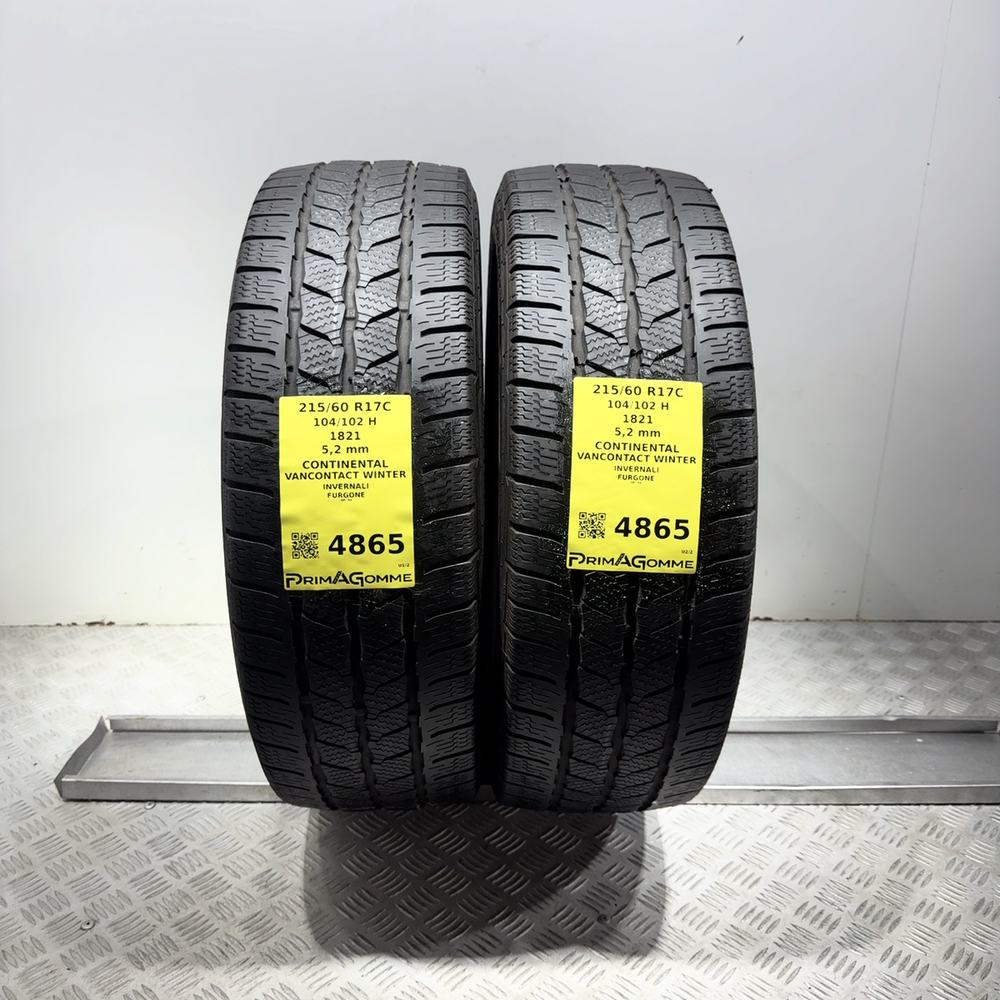 Gomme usate CONTINENTAL VanContact Winter 215/60 R17C 104/102H | Prima Gomme Gomme usate CONTINENTAL VanContact Winter 215/60 R17C 104/102H