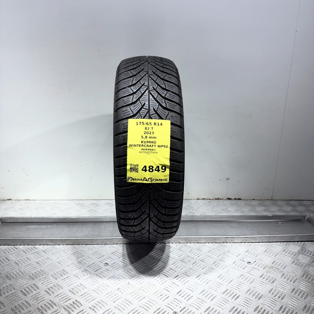 Gomma usata Kumho Wintercraft WP52 175/65 R14 82T | Prima Gomme Gomma usata Kumho Wintercraft WP52 175/65 R14 82T