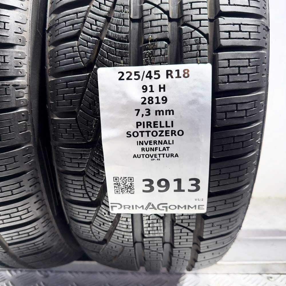 Gomme usate PIRELLI Sottozero 225/45 R18 91H – foto 03 | Prima Gomme PIRELLI Sottozero 225/45 R18 91H, dettaglio fotografico 3
