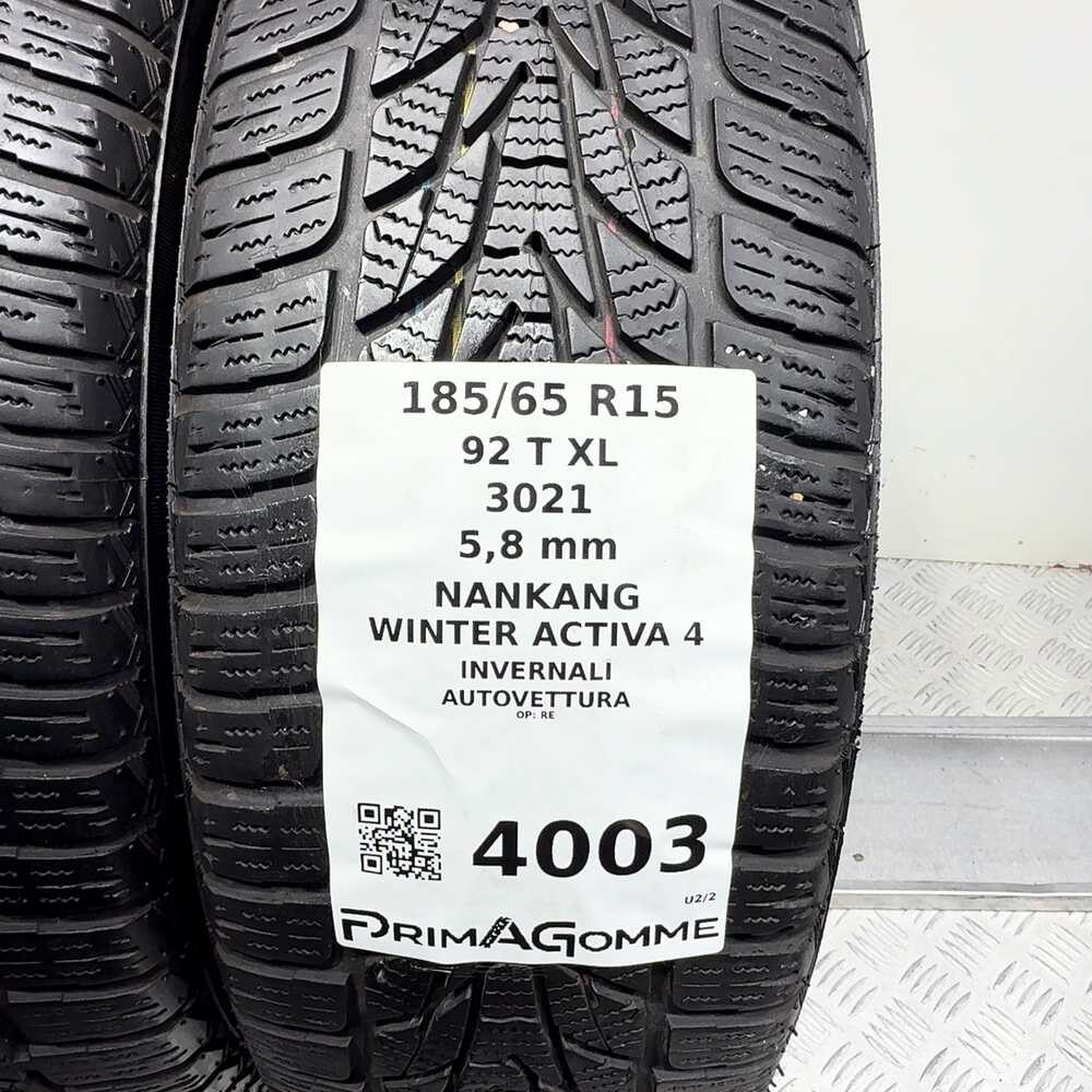 Gomme Usate 185 65 R15 92T XL Nankang Winter Activa 4 83% Invernali | Gomme Usate | PrimaGomme.it NANKANG Winter Activa 4 185/65 R15 92T, dettaglio fotografico 3