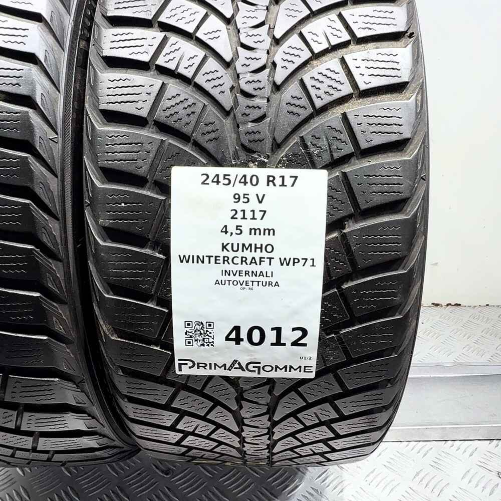 Gomme Usate 245 40 R17 95V Kumho Wintercraft WP71 Invernali | Gomme Usate | PrimaGomme.it Kumho Wintercraft WP71 245/40 R17 95V, dettaglio fotografico 3