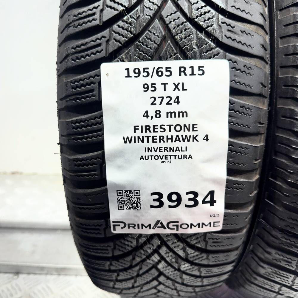 Gomme usate FIRESTONE Winterhawk 4 195/65 R15 95T – foto 03 | Prima Gomme FIRESTONE Winterhawk 4 195/65 R15 95T, dettaglio fotografico 3