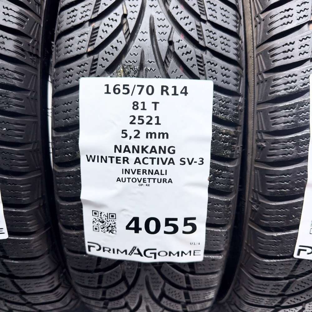 Gomme Usate 165 70 R14 81T Nankang Winter Activa SV-3 74% Invernali | Gomme Usate | PrimaGomme.it NANKANG Winter Activa SV-3 165/70 R14 81T, dettaglio fotografico 3