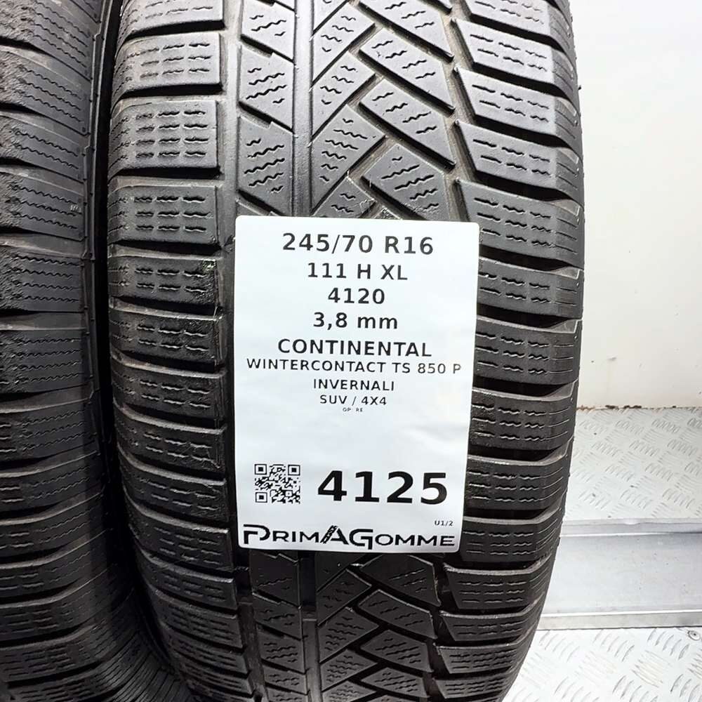 Gomme usate CONTINENTAL Wintercontact TS 850 P 245/70 R16 111H – foto 03 | Prima Gomme CONTINENTAL Wintercontact TS 850 P 245/70 R16 111H, dettaglio fotografico 3