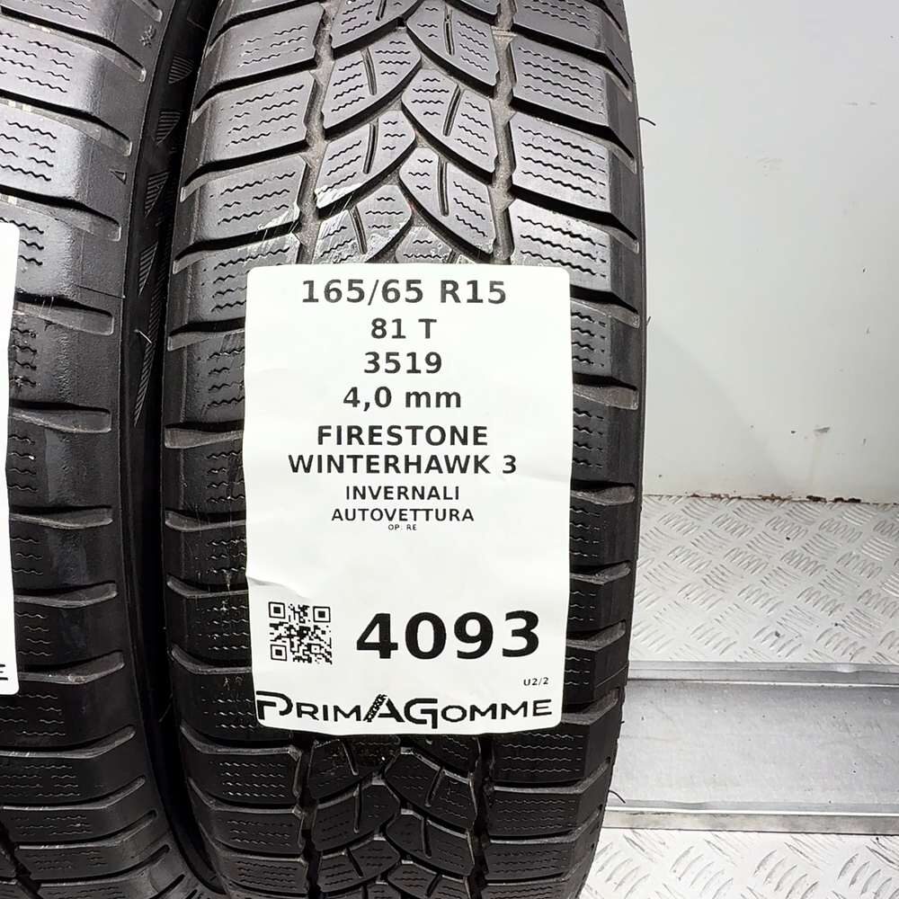 Gomme Usate 165 65 R15 81T Firestone Winterhawk 3 Invernali | Gomme Usate | PrimaGomme.it FIRESTONE Winterhawk 3 165/65 R15 81T, dettaglio fotografico 3