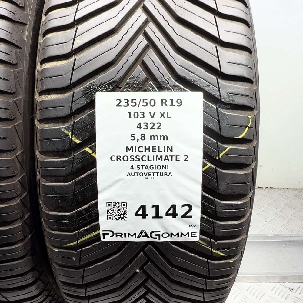 Gomme Usate 235 50 R19 XL 103V Michelin Crossclimate 2 83% 4 Stagioni | Gomme Usate | PrimaGomme.it MICHELIN CrossClimate 2 235/50 R19 103V, dettaglio fotografico 3