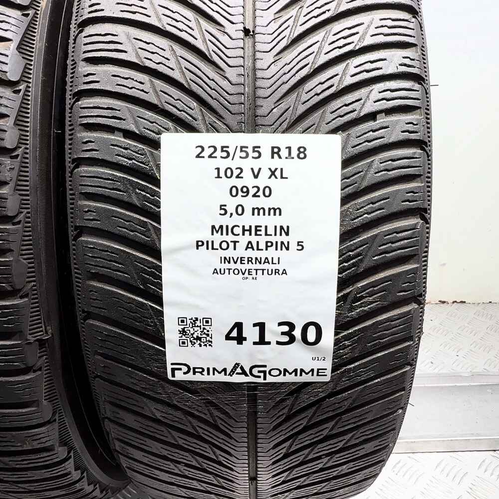 Gomme Usate 225 55 R18 XL 102V Michelin Pilot Alpin 5 71% Invernali | Gomme Usate | PrimaGomme.it MICHELIN Pilot Alpin 5 225/55 R18 102V, dettaglio fotografico 3