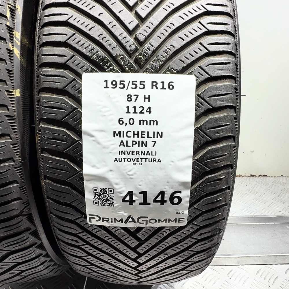 Gomme usate MICHELIN Alpin 7 195/55 R16 87H – foto 03 | Prima Gomme MICHELIN Alpin 7 195/55 R16 87H, dettaglio fotografico 3