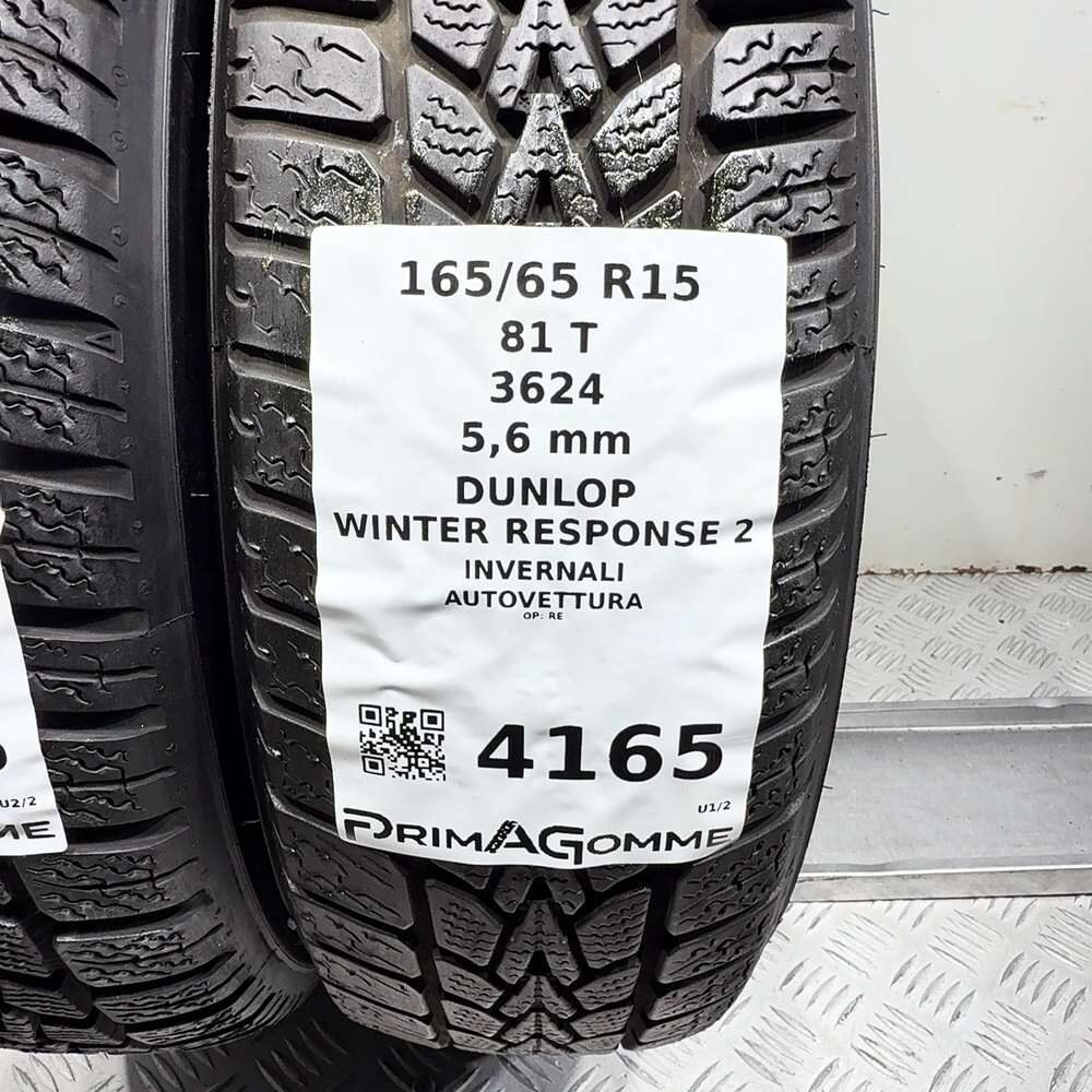Gomme usate DUNLOP Winter Response 2 165/65 R15 81T – foto 03 | Prima Gomme DUNLOP Winter Response 2 165/65 R15 81T, dettaglio fotografico 3