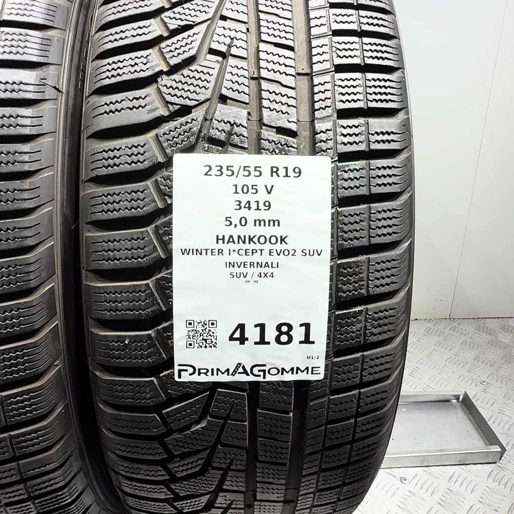 Gomme Usate 235 55 R19 105V Hankook Winter I*Cept Evo2 SUV 71% Invernali | Gomme Usate | PrimaGomme.it HANKOOK Winter I*Cept Evo2 SUV 235/55 R19 105V, dettaglio fotografico 3