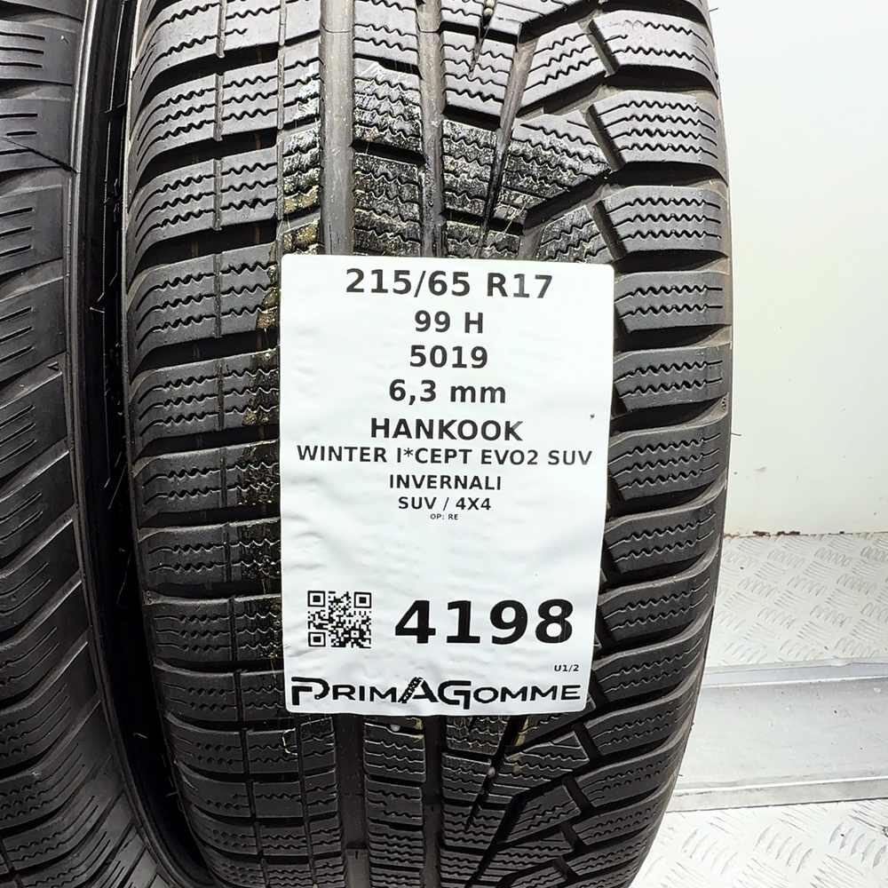 Gomme usate HANKOOK Winter I*Cept Evo2 SUV 215/65 R17 99H – foto 03 | Prima Gomme HANKOOK Winter I*Cept Evo2 SUV 215/65 R17 99H, dettaglio fotografico 3