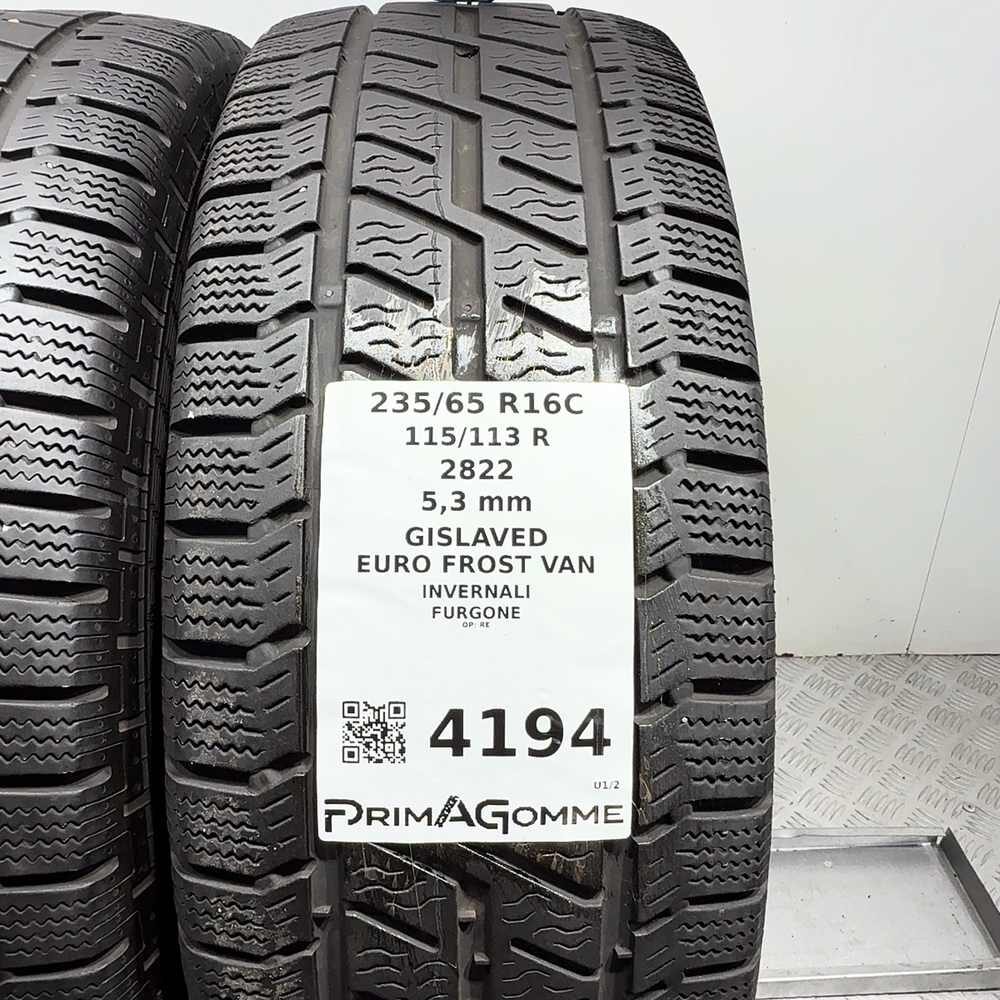 Gomme usate Gislaved Euro Frost Van 235/65 R16C 115/113R – foto 03 | Prima Gomme Gislaved Euro Frost Van 235/65 R16C 115/113R, dettaglio fotografico 3