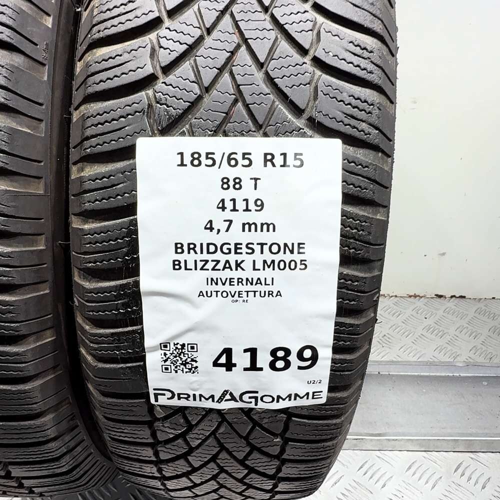 Gomme usate BRIDGESTONE Blizzak LM005 185/65 R15 88T – foto 03 | Prima Gomme BRIDGESTONE Blizzak LM005 185/65 R15 88T, dettaglio fotografico 3