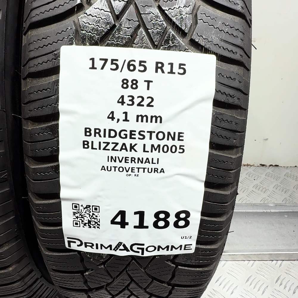 Gomme usate BRIDGESTONE Blizzak LM005 175/65 R15 88T – foto 03 | Prima Gomme BRIDGESTONE Blizzak LM005 175/65 R15 88T, dettaglio fotografico 3
