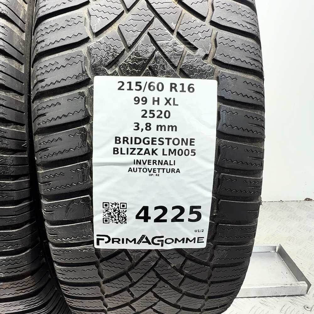 Gomme usate BRIDGESTONE Blizzak LM005 215/60 R16 99H – foto 03 | Prima Gomme BRIDGESTONE Blizzak LM005 215/60 R16 99H, dettaglio fotografico 3