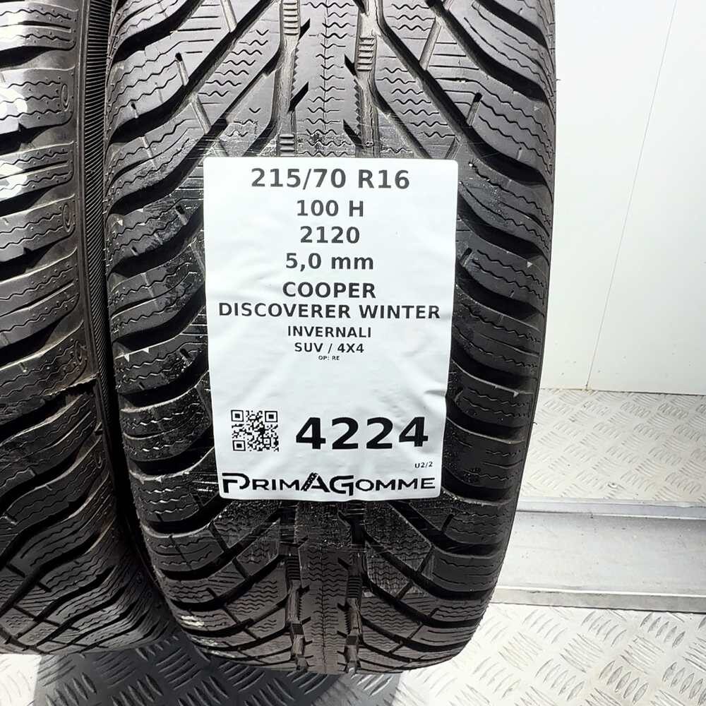 Gomme usate COOPER Discoverer Winter 215/70 R16 100H – foto 03 | Prima Gomme COOPER Discoverer Winter 215/70 R16 100H, dettaglio fotografico 3