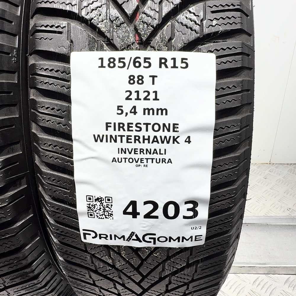 Gomme Usate 185 65 R15 88T Firestone Winterhawk 4 77% Invernali | Gomme Usate | PrimaGomme.it FIRESTONE Winterhawk 4 185/65 R15 88T, dettaglio fotografico 3