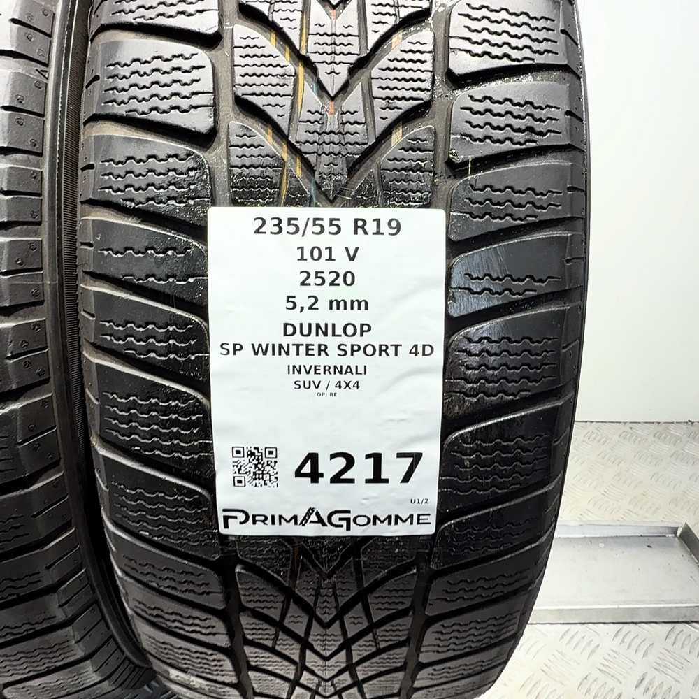 Gomme Usate 235 55 R19 101V Dunlop SP Winter Sport 4D 74% Invernali | Gomme Usate | PrimaGomme.it DUNLOP SP Winter Sport 4D 235/55 R19 101V, dettaglio fotografico 3