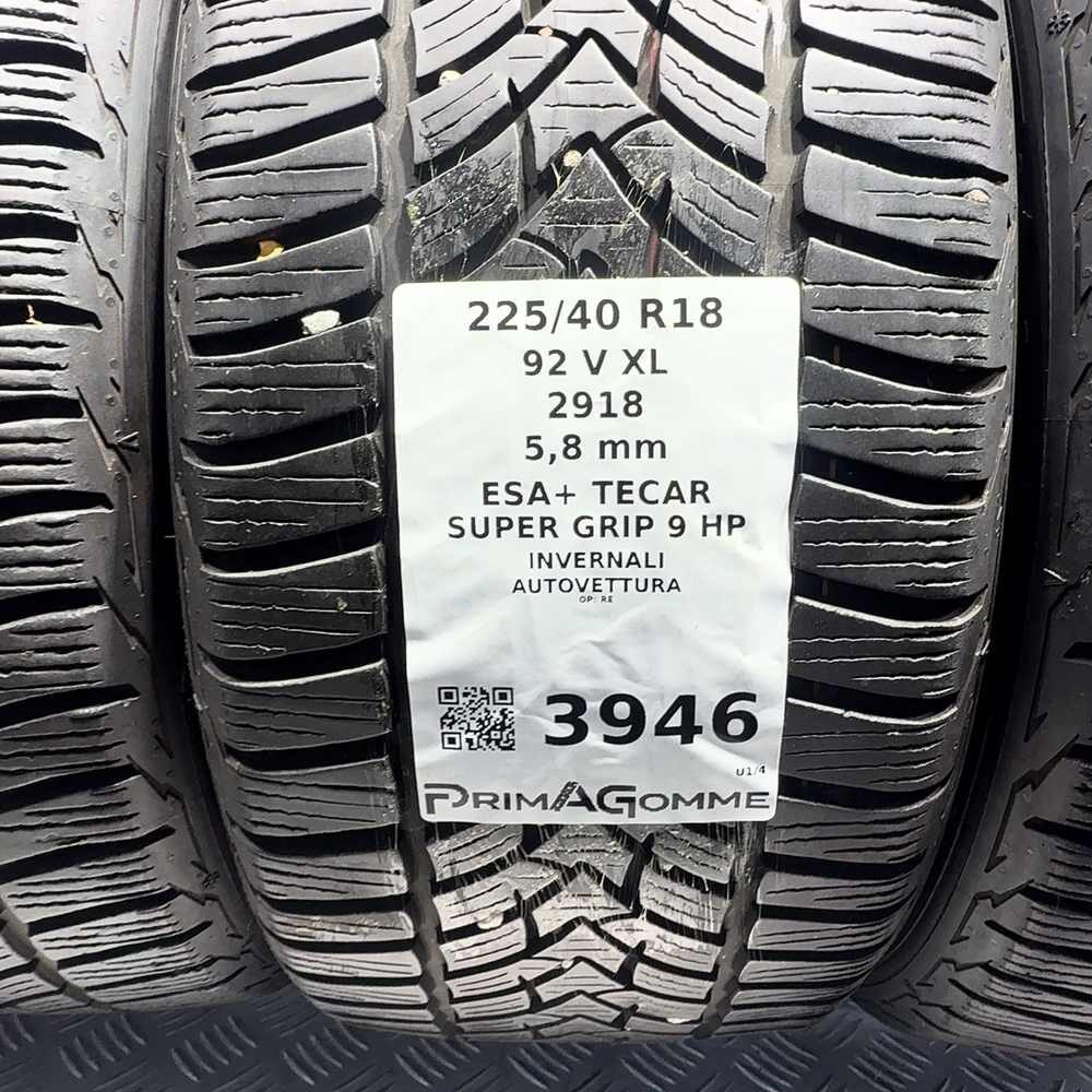 Gomme Usate 225 40 R18 92V XL Esa+ Tecar Super Grip 9 HP 83% Invernali | Gomme Usate | PrimaGomme.it ESA+ TECAR Super Grip 9 HP 225/40 R18 92V, dettaglio fotografico 3