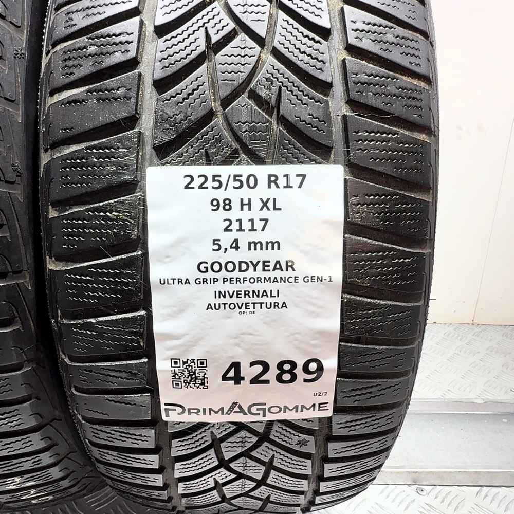 Gomme Usate 225 50 R17 XL 98H Goodyear Ultra Grip Performance Gen-1 Invernali | Gomme Usate | PrimaGomme.it GOODYEAR Ultra Grip Performance Gen-1 225/50 R17 98H, dettaglio fotografico 3