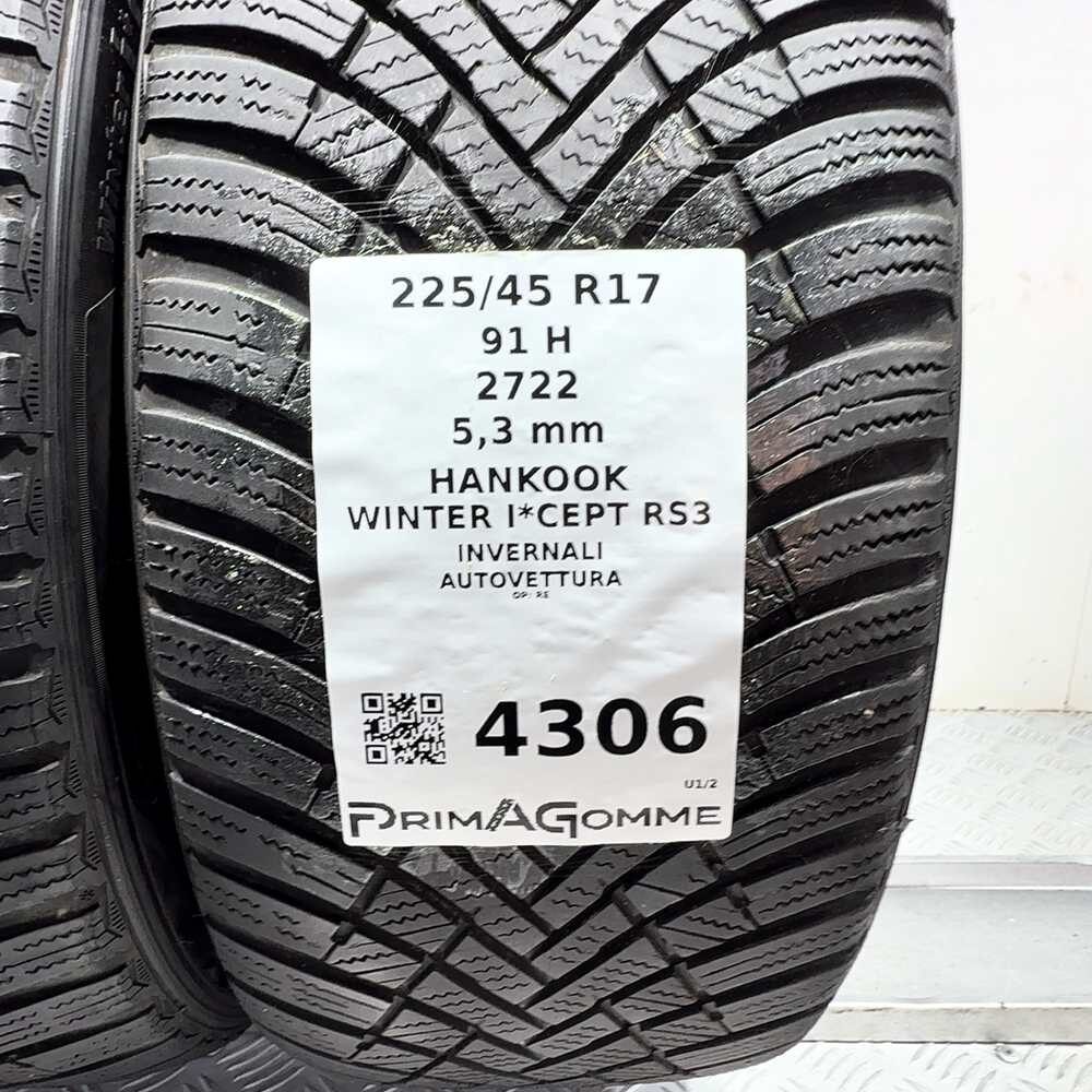 Gomme Usate 225 45 R17 91H Hankook Winter I*Cept RS3 76% Invernali | Gomme Usate | PrimaGomme.it HANKOOK Winter I*Cept RS3 225/45 R17 91H, dettaglio fotografico 3