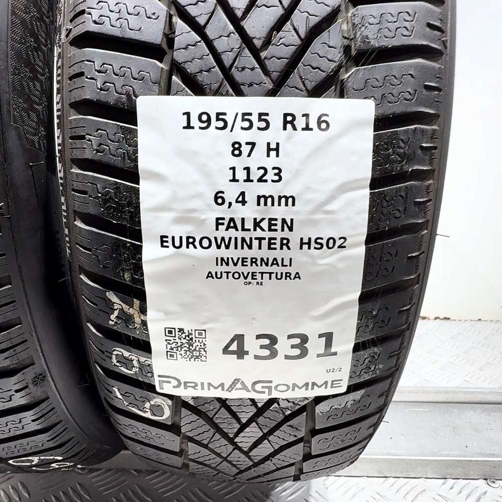 Gomme Usate 195 55 R16 87H Falken Eurowinter HS02 91% Invernali | Gomme Usate | PrimaGomme.it FALKEN Eurowinter HS02 195/55 R16 87H, dettaglio fotografico 3