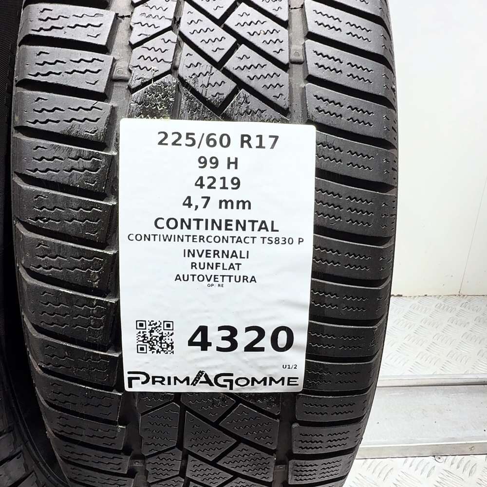 Gomme usate CONTINENTAL Contiwintercontact TS830 P 225/60 R17 99H – foto 03 | Prima Gomme CONTINENTAL Contiwintercontact TS830 P 225/60 R17 99H, dettaglio fotografico 3