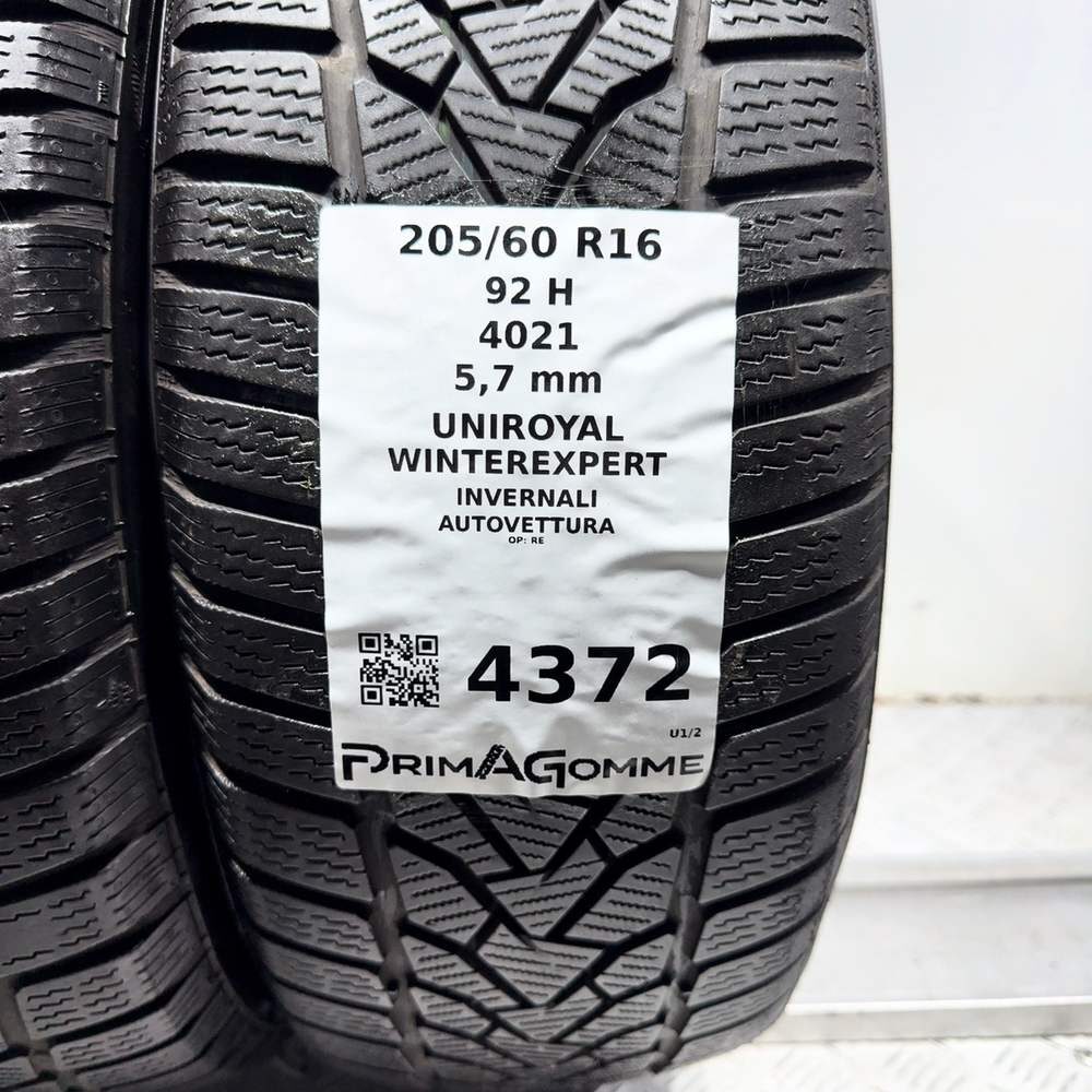 Gomme Usate 205 60 R16 92H Uniroyal Winterexpert 81% Invernali | Gomme Usate | PrimaGomme.it UNIROYAL Winterexpert 205/60 R16 92H, dettaglio fotografico 3