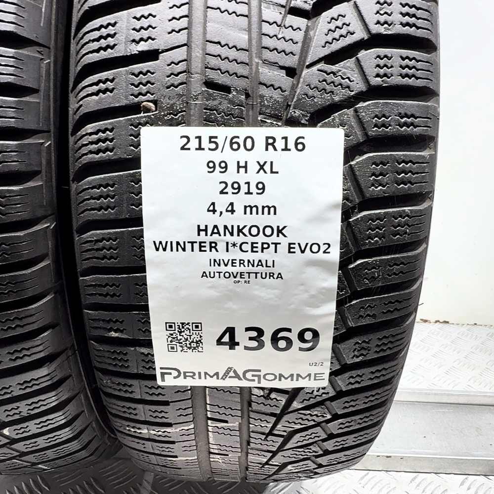 Gomme Usate 215 60 R16 XL 99H Hankook Winter I*Cept Evo2 Invernali | Gomme Usate | PrimaGomme.it HANKOOK Winter I*Cept Evo2 215/60 R16 99H, dettaglio fotografico 3