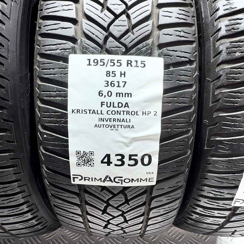 Gomme Usate 195 55 R15 85H Fulda Kristall Control HP 2 86% Invernali | Gomme Usate | PrimaGomme.it FULDA Kristall Control HP 2 195/55 R15 85H, dettaglio fotografico 3