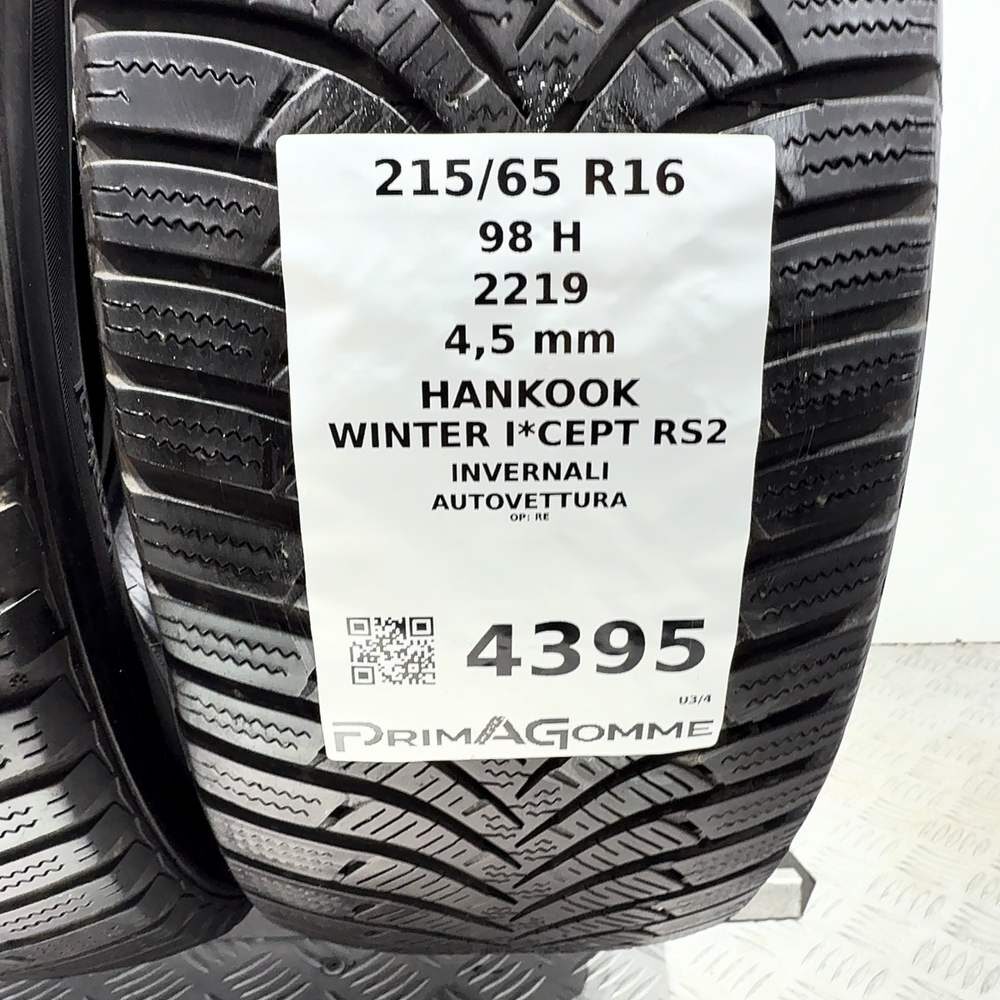 Gomme usate HANKOOK Winter I*Cept RS2 215/65 R16 98H – foto 03 | Prima Gomme HANKOOK Winter I*Cept RS2 215/65 R16 98H, dettaglio fotografico 3