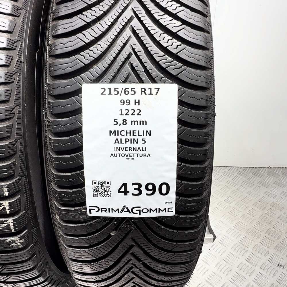 Gomme usate MICHELIN Alpin 5 215/65 R17 99H – foto 03 | Prima Gomme MICHELIN Alpin 5 215/65 R17 99H, dettaglio fotografico 3