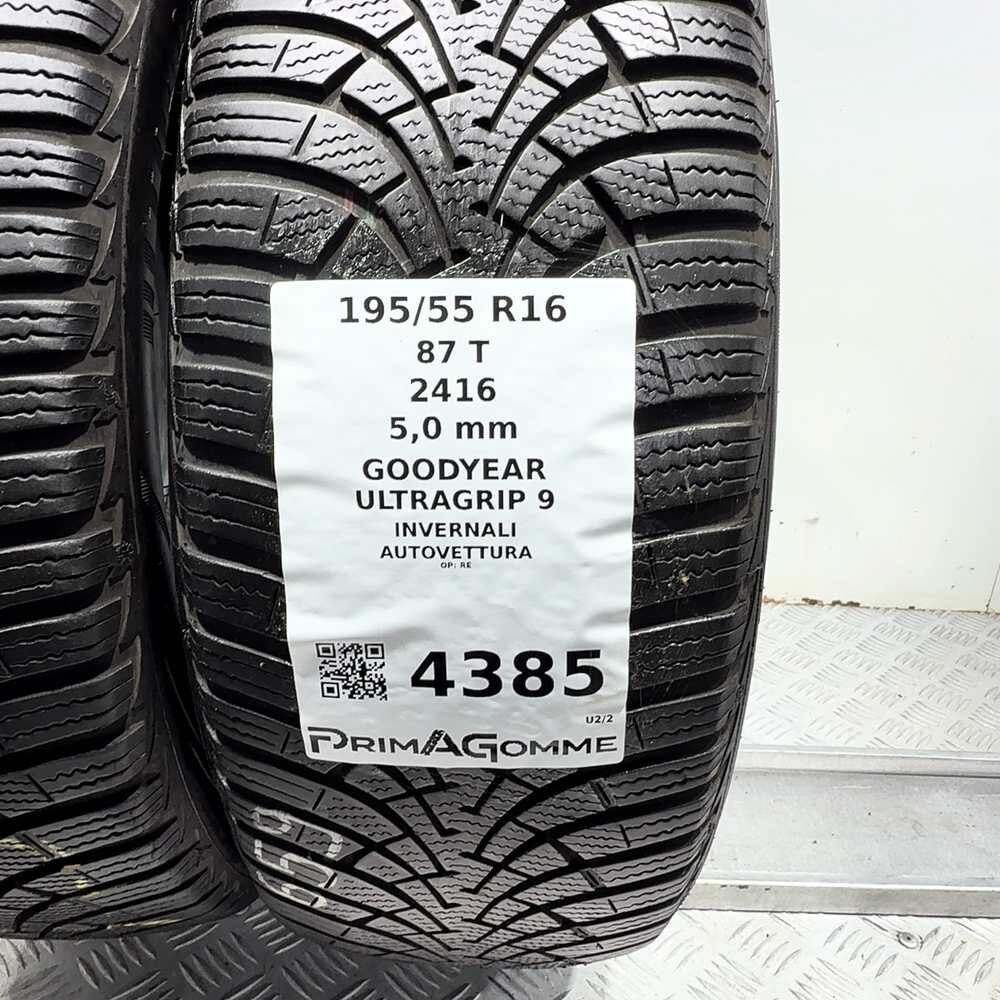 Gomme Usate 195 55 R16 87T Goodyear Ultragrip 9 71% Invernali | Gomme Usate | PrimaGomme.it GOODYEAR UltraGrip 9 195/55 R16 87T, dettaglio fotografico 3