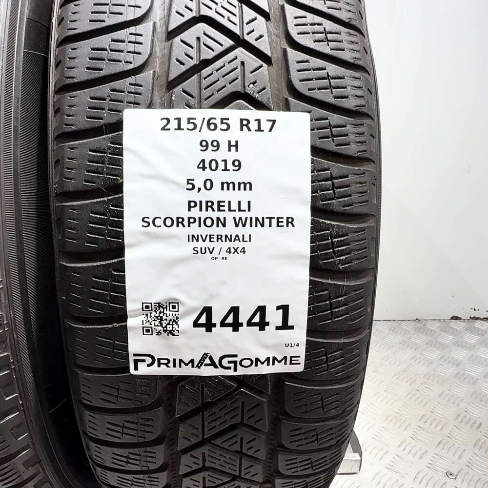 Gomme Usate 215 65 R17 99H Pirelli Scorpion Winter 71% Invernali | Gomme Usate | PrimaGomme.it PIRELLI Scorpion Winter 215/65 R17 99H, dettaglio fotografico 3