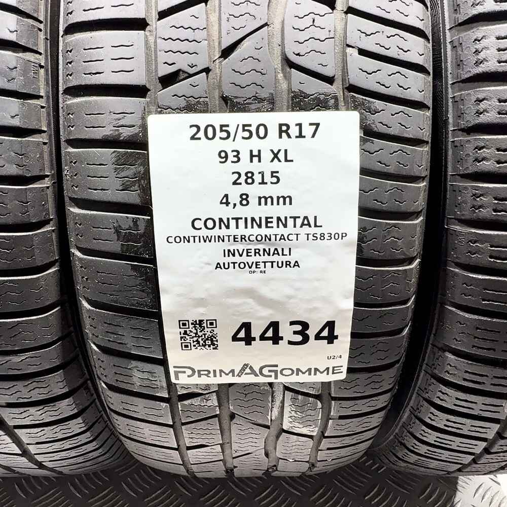 Gomme usate CONTINENTAL ContiWinterContact TS830P 205/50 R17 93H – foto 03 | Prima Gomme CONTINENTAL ContiWinterContact TS830P 205/50 R17 93H, dettaglio fotografico 3