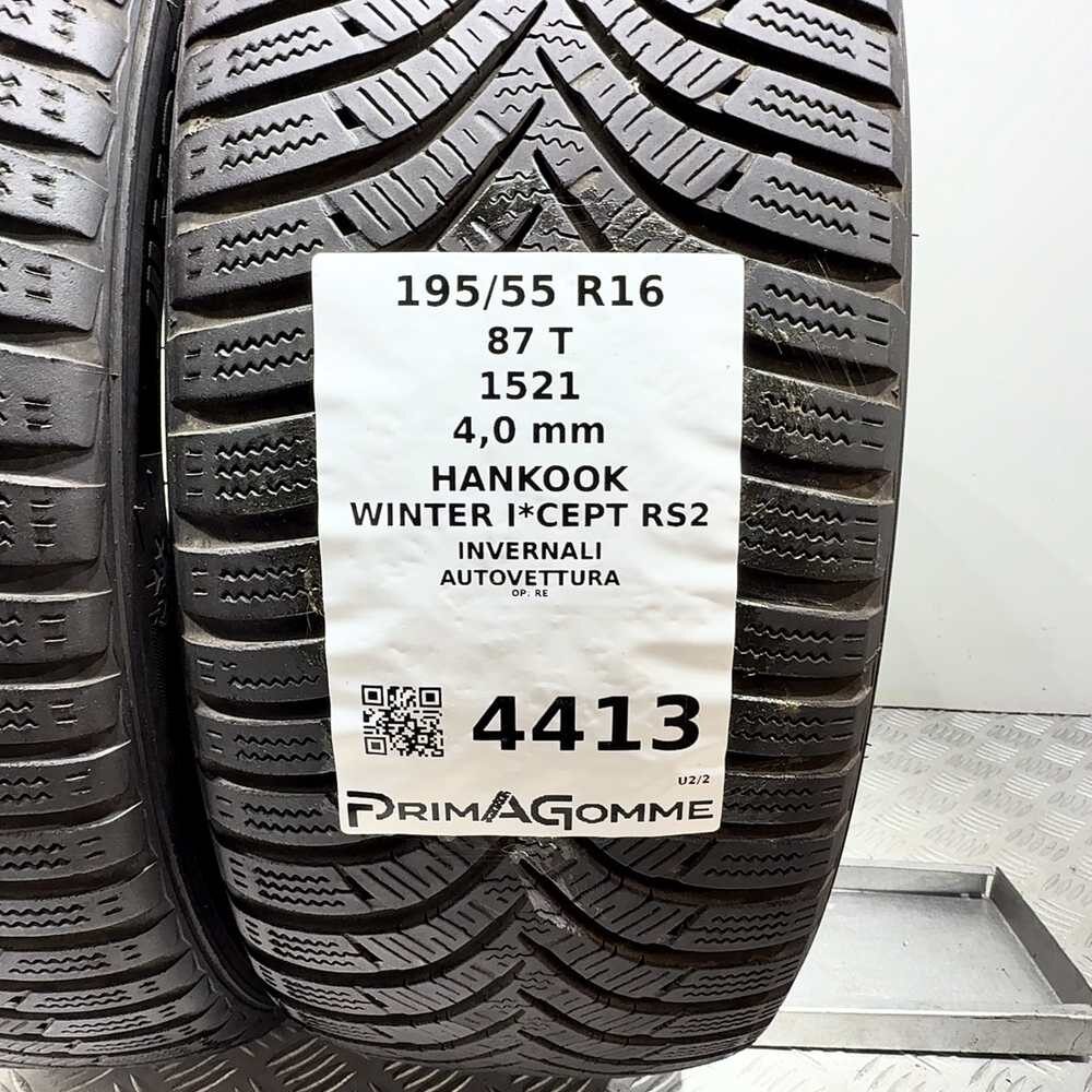 Gomme Usate 195 55 R16 87T Hankook Winter I*Cept RS2 Invernali | Gomme Usate | PrimaGomme.it HANKOOK Winter I*Cept RS2 195/55 R16 87T, dettaglio fotografico 3